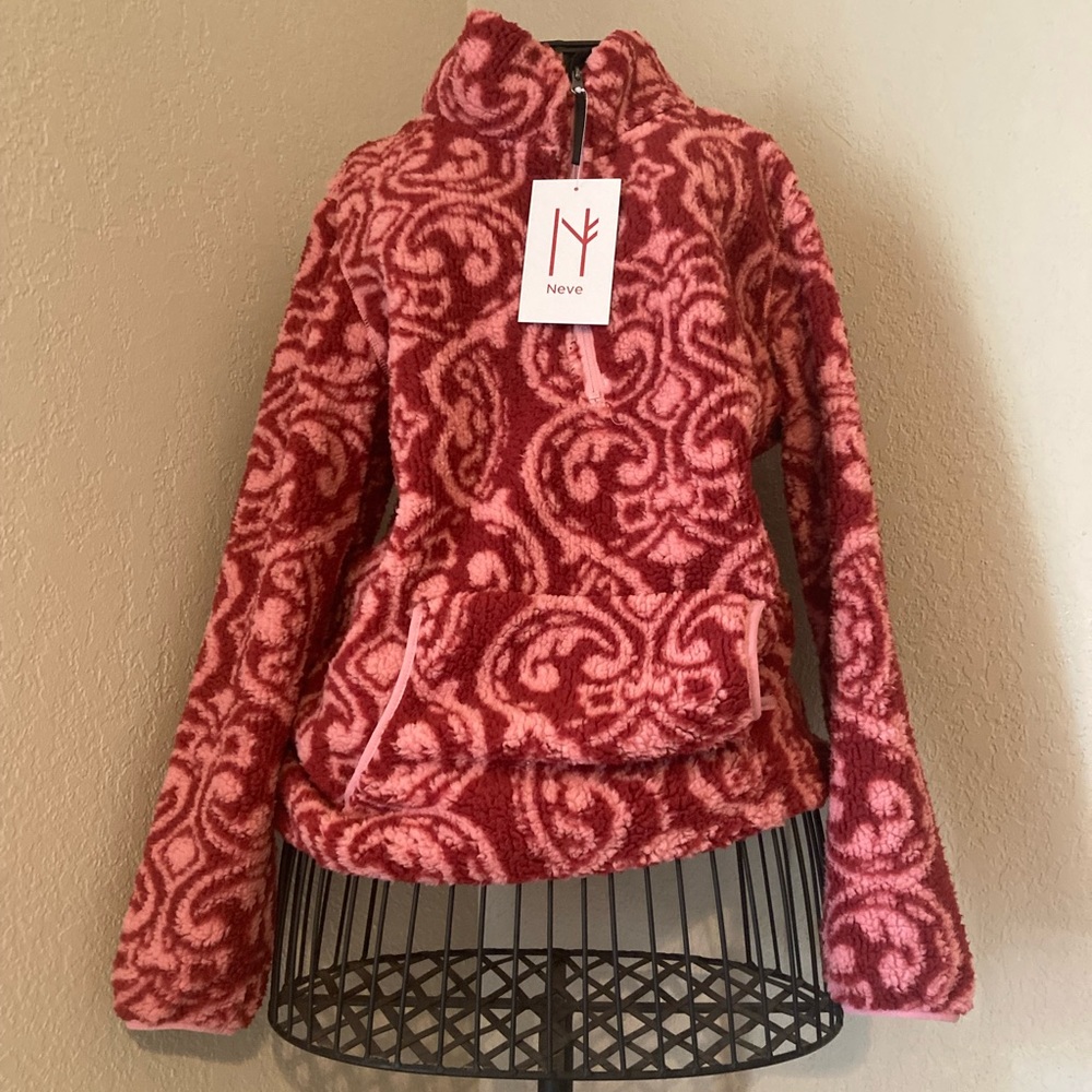 Paisley Print Sherpa Jacket 🧥